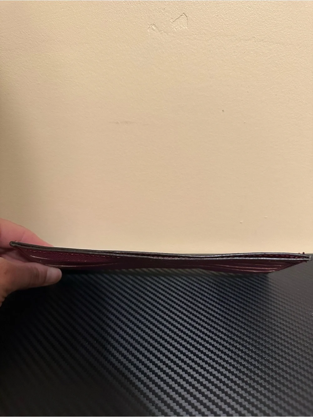 Pink card wallet